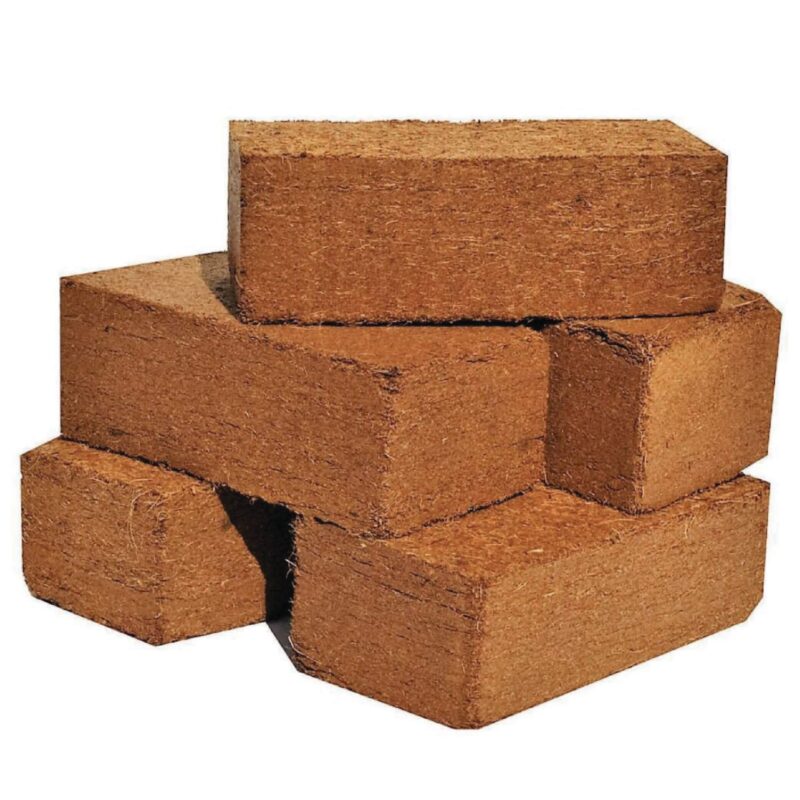 compressed cocopeat bricks for export