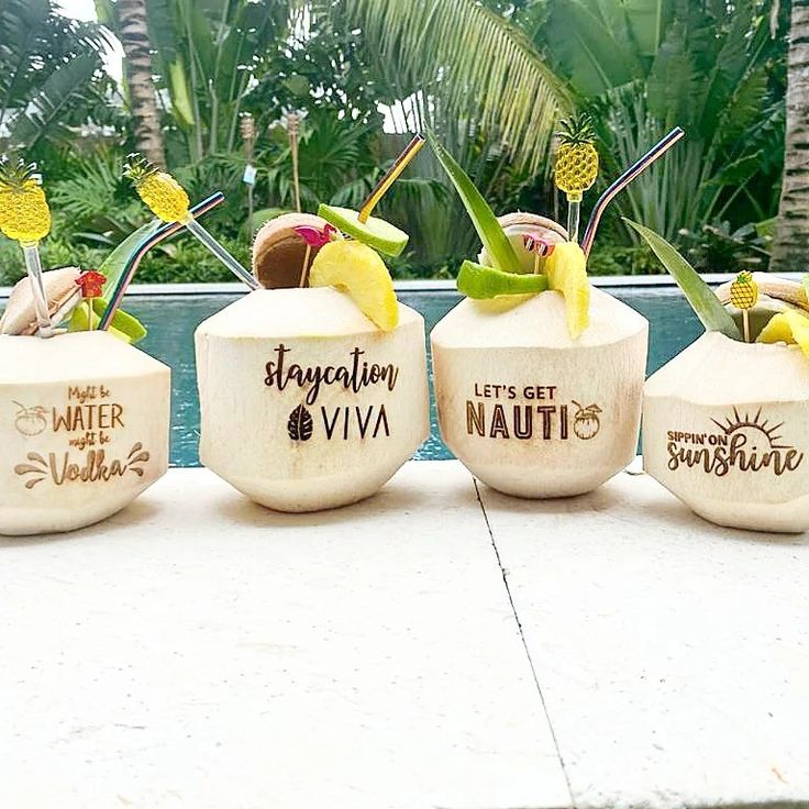 premium coconut branding for luxury hotel welcome drink