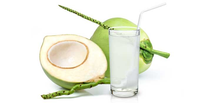 Fresh coconut water supplier served as summer drink