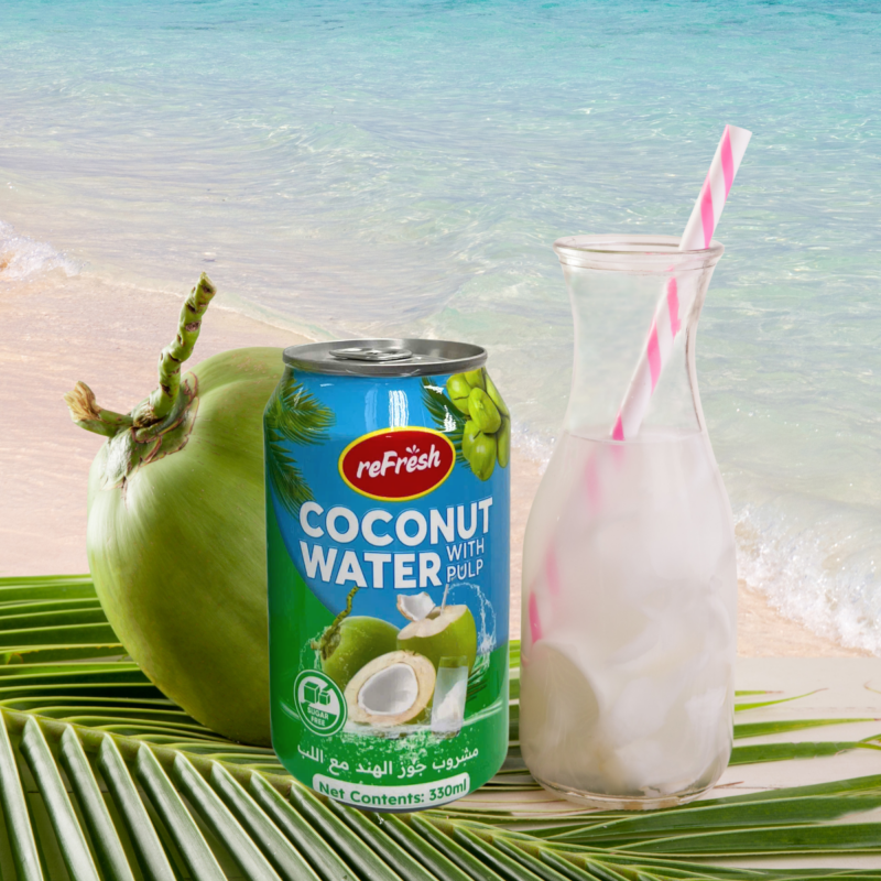 Coconut water as a natural summer hydration drink